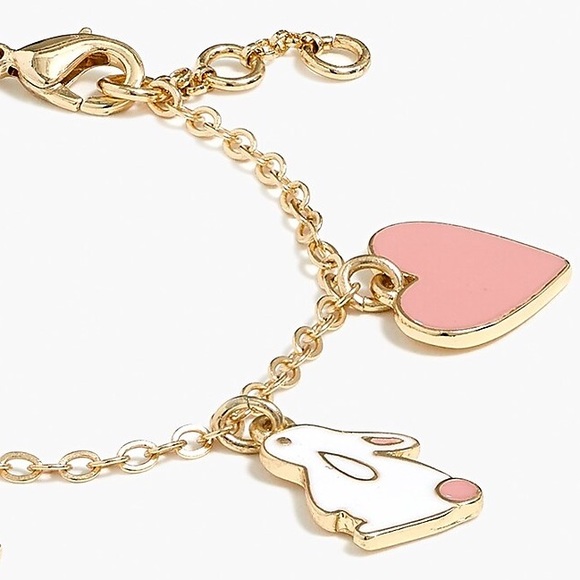 J. CREW Girls Bracelet Enamel Spring Charm NWT - Picture 3 of 3